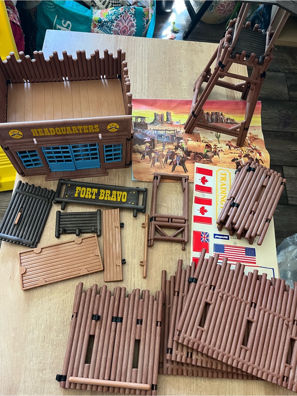 Playmobil Fort Bravo Set #3773 Retired 1987 - Incomplete -For Expansion or Parts
